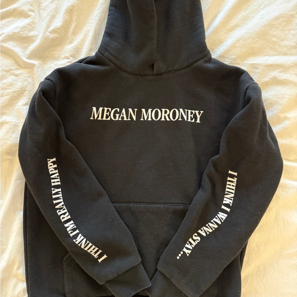 Black Megan Moroney Am I Ok Tour Sweatshirt 2025 Hoodie size small